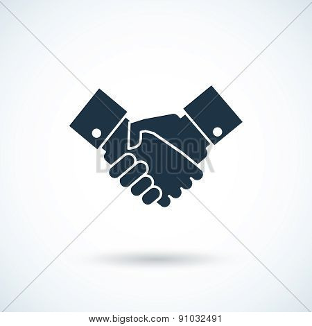 Handshake shadow icon