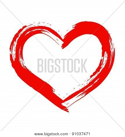 Red vector heart