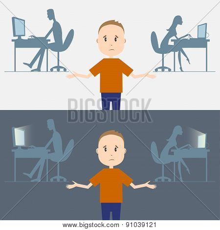Computer addiction neglected child