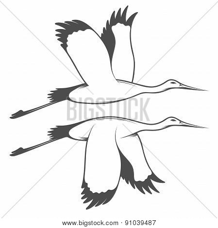 Vintage storks