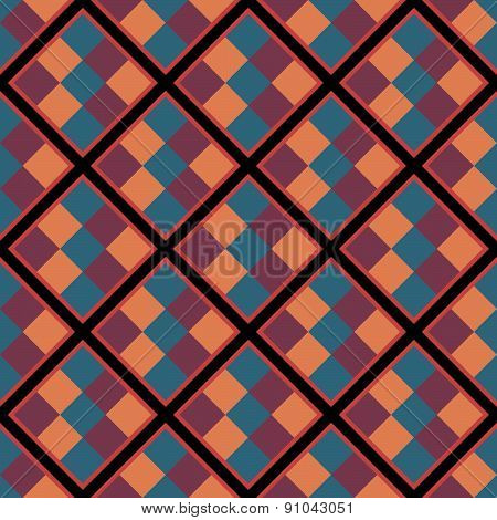 Seamless geometric pattern with squares.