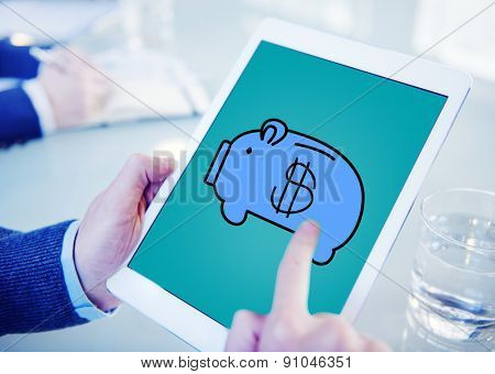 Piggy Bank Saving Money Economize Profit Concept