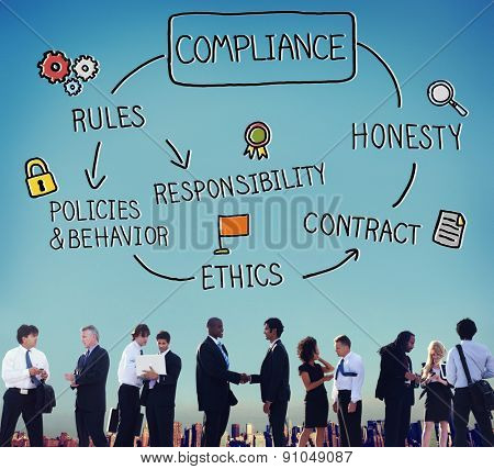 Compliance Rules Responsibility Legal Agreement Concept