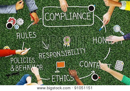 Compliance Rules Responsibility Legal Agreement Concept