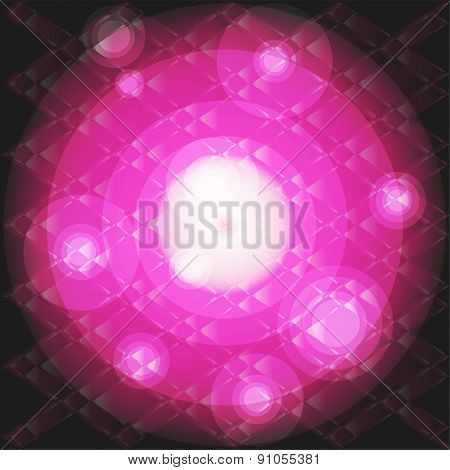 Pink background with pattern dots light