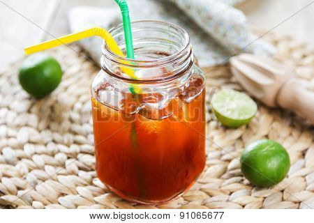Ice Tea With Lime