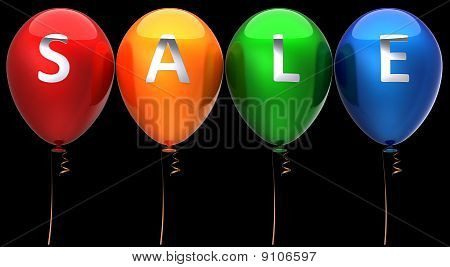colorful Verkauf Ballons (Hallo Res)
