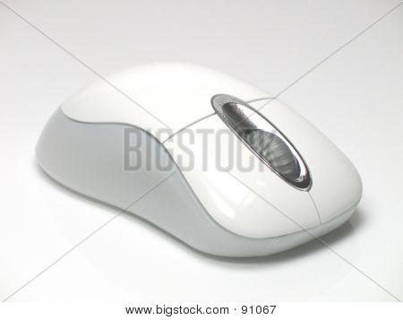 Witte draadloze muis