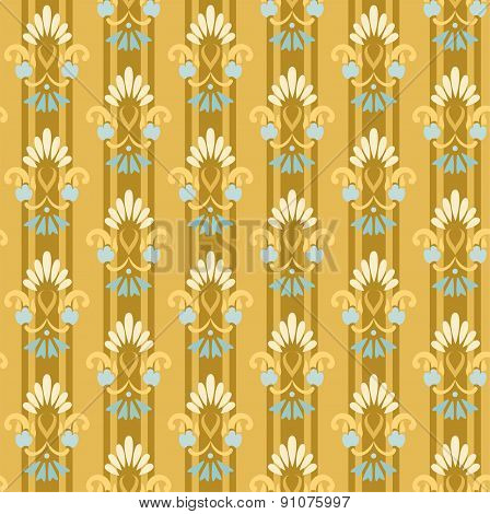 Gold Striped Seamless Pattern...