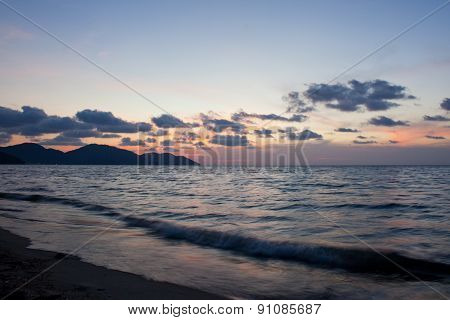Beautiful Sea Landscape After Sunset
