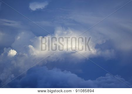 Blue And White Cloud Sky