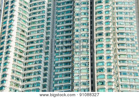 Hign density residential building in Hong Kong