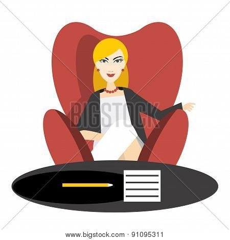 Woman In Work.