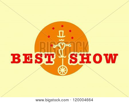 Vector circus logo template.