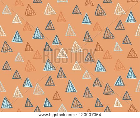 Abstract background. Modern seamless pattern with triangles. Vector illustration