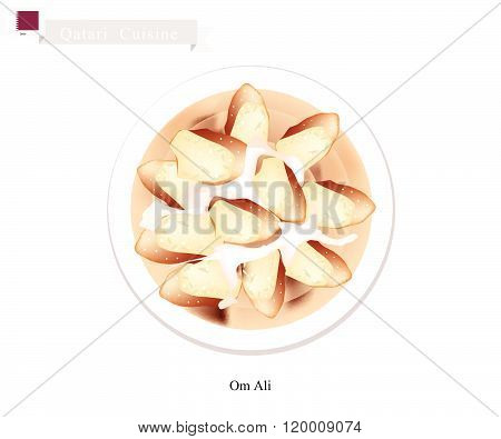 Om Ali Or Puff Pastry With Nuts And Whipped Cream