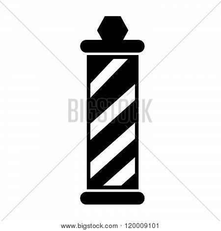 an images of barber shop pole Icon Illustration design