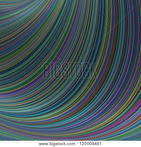 Colorful striped curves - fractal background