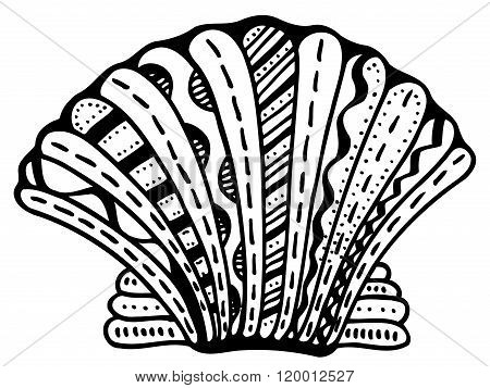 Zentangle Stylized Shell