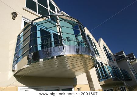 Chromed Balcony on New House