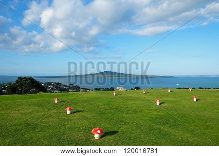 Mountain Victoria in Devonport which is a harbourside suburb of Auckland New Zealand.