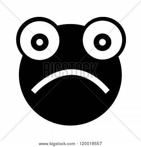 an image of Frog emotion Icon Illustration sign design