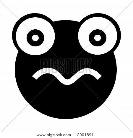 an image of Frog emotion Icon Illustration sign design
