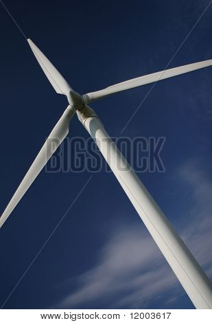 Detail der Windkraftanlage