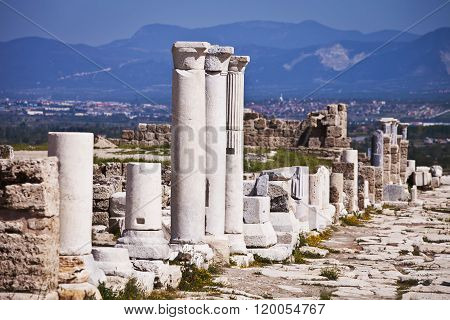 Columns Along Main Road Into Laodicea