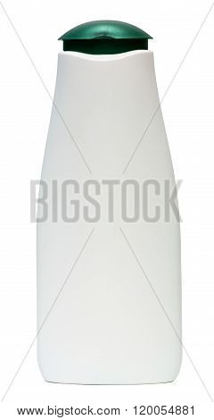 Plastic Bottle with Shampoo or hygienic cosmetic product, isolated on white background