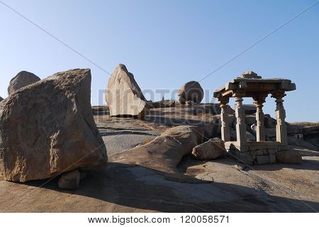 Stone boulders of Hampi