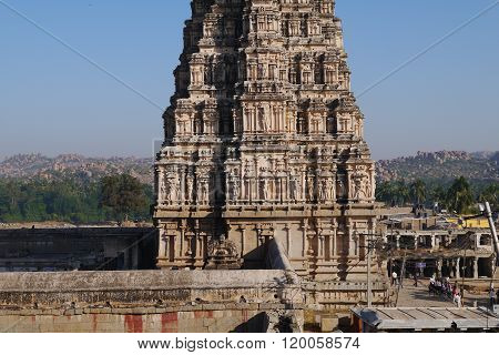 The operating Virupaksha's temple