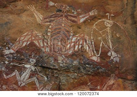 Aboriginal rock art at Ubirr, Kakadu National Park, Northern Territory, Australia