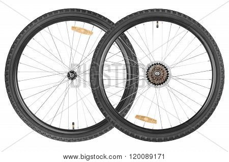 Pair Wheels For Mountain Bike