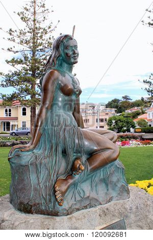 Napier, NZ - March 6, 2015: 'Pania of the Reef