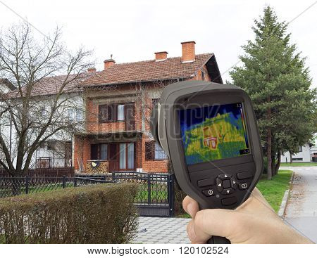 House Facade Thermal Imaging Analysis