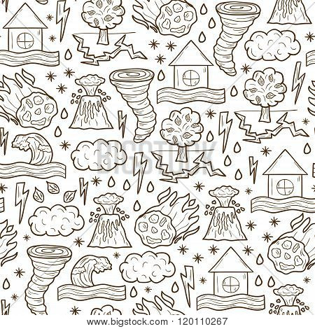 Seamless natural disaster background