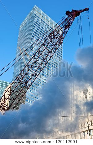 New York, U.S.A. - October 9, 2010: Manhattan, works in progress in Ground Zero area.