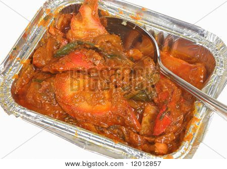 Indiase kip curry afhaalmaaltijden