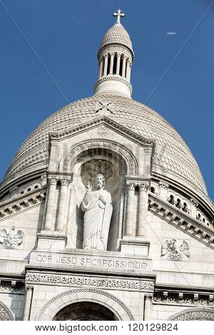 Basilica Of The Sacre Coeur On Montmartre Paris France