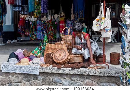 Roseau Dominica Waterfront Vendor