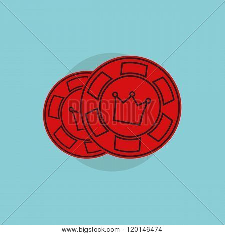 Casino icon. Casino simbol. Casino concept illustration. Casino vector sign. Casino on flat style