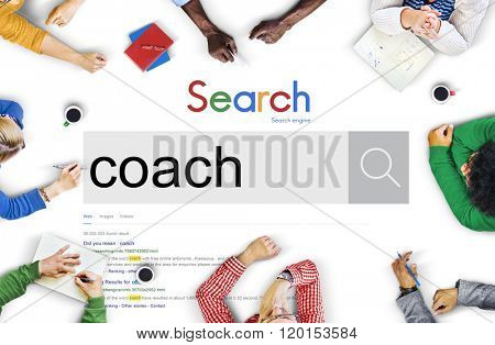 Coach Lead Leadership Manage Mentor Teacher Concept