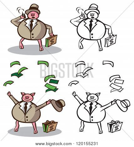 Wealthy Businessman Pig