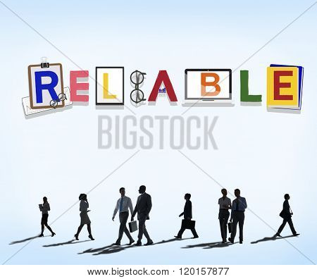 Reliable Trustworthy Dependable Responsible Respectable Concept