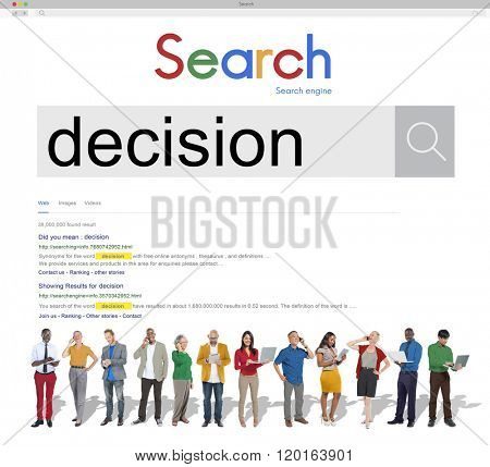Decision Decide Deciding Determination Concept