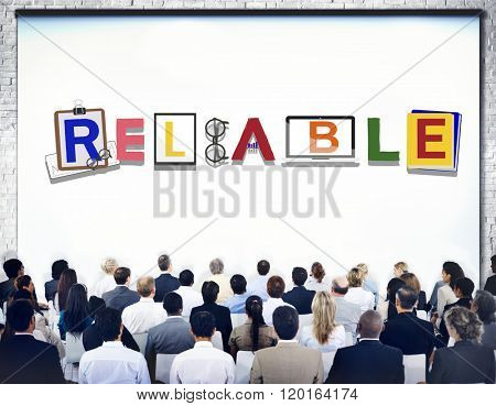 Reliable Trustworthy Dependable Responsible Respectable Concept