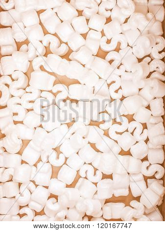 Polystyrene Beads Background Vintage