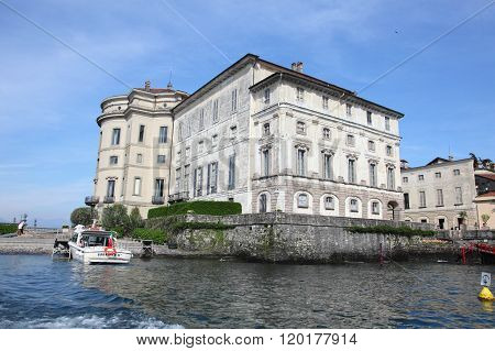 Borromeo Palace on Isola Bella island at Stresa