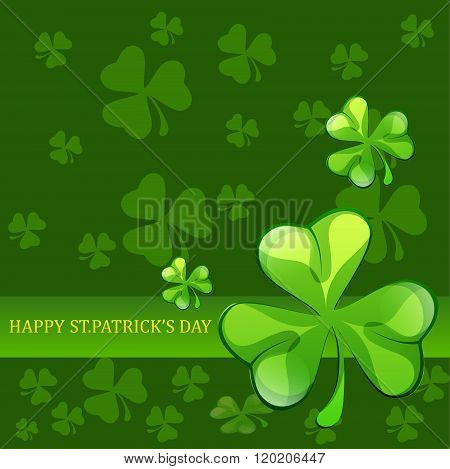 St. Patrick's Day poster. Vector illustration